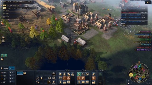 Age of Empires 4 - 4v4 DESPERATE DEFENSE | Multiplayer Gameplay смотреть онлайн