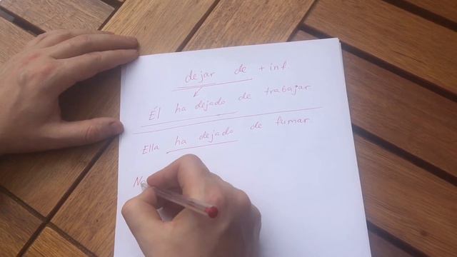 Конструкция DEJAR DE INF. БРОСАТЬ/ПЕРЕСТАВАТЬ ЧТО-ТО ДЕЛАТЬ смотреть онлайн