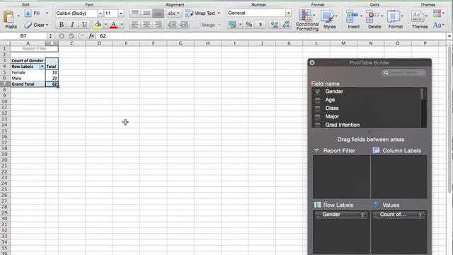 Contingency Table, cross tabulation, frequency tables (Mac Excel) смотреть онлайн