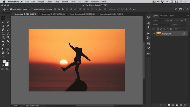 One Click Select & Mask in Photoshop CC 2018 смотреть онлайн