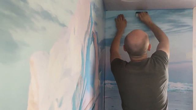 Instalación Vinilo Foto Mural смотреть онлайн