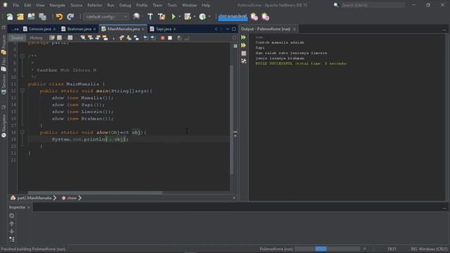 POLIMORFISME 2 - BINDING DYNAMIC & STATIC (OOP JAVA) смотреть онлайн
