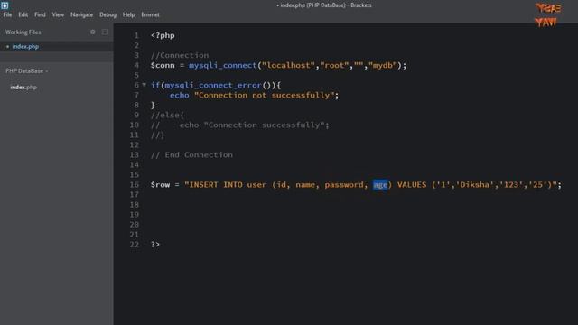 How To INSERT Value Using PHP Normal Code in HINDI PHP Part #6 смотреть онлайн