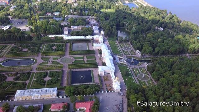 Петергоф и фонтаны с высоты небес | Съемка с квадрокоптера #BalagurovDmitry смотреть онлайн