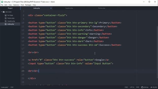 Bootstrap 4 Tutorial - 9 - Buttons смотреть онлайн