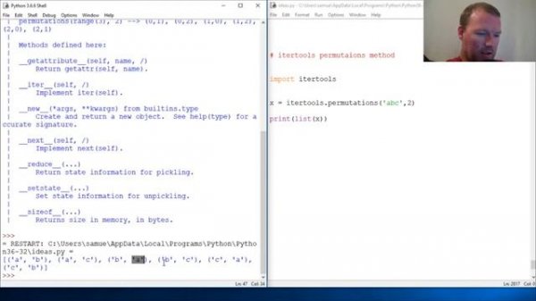 Python Basics Itertools Permutations