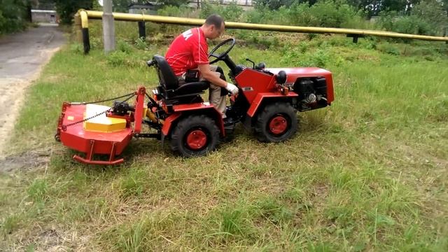 Косилка КТМ-2 для Минитрактора МТЗ-132Н (первое испытание) смотреть онлайн