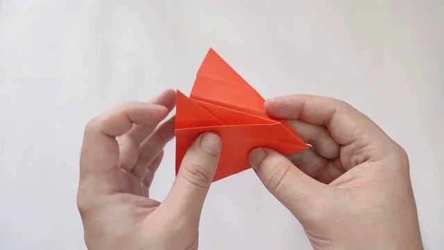 Paper RED FLOWER ( 5 petals ) | How to make a paper flowers смотреть онлайн