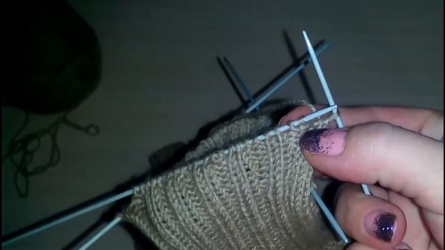 Эластичное закрытие петель резинки. Метод 