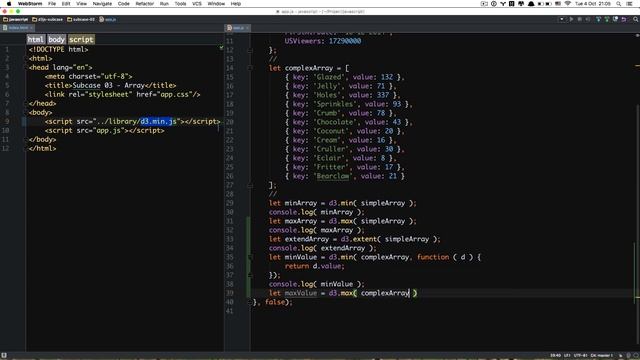 D3.js - методы массива смотреть онлайн