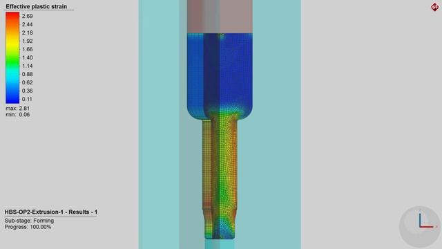 Моделирование технологического процесса ХОШ полой детали типа "Шаровый палец". Версия 1.0. смотреть онлайн