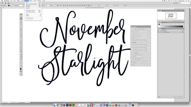 Smooth out rough brush fonts using Adobe Illustrator смотреть онлайн