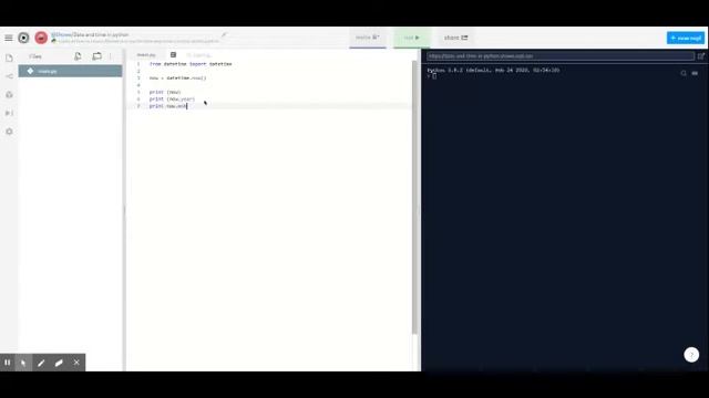 Date and time in python смотреть онлайн