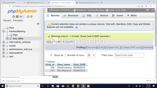 BackEnd Testing In Selenium Read Data from MySql Database Part1 смотреть онлайн