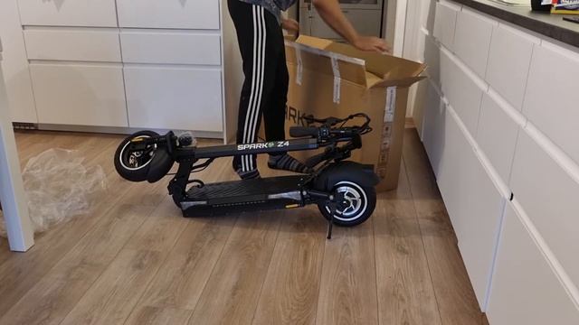 Unboxing e-scooter Z4 model E-scooter T4 model electric Mywalk t4 z4 смотреть онлайн