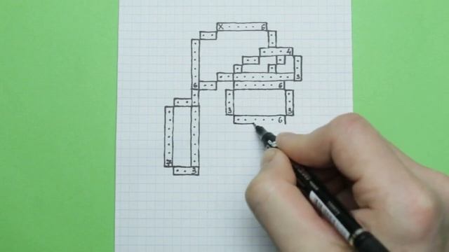 Рисунок амонг ас по клеточкам смотреть онлайн