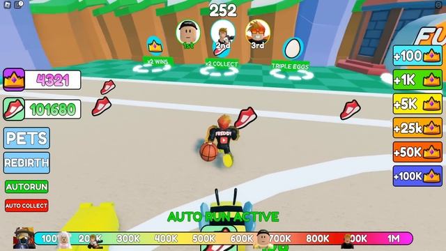 КАК ДАЛЕКО Я СМОГУ КИНУТЬ БАСКЕТБОЛЬНЫЙ МЯЧ? Dunking Race Roblox смотреть онлайн