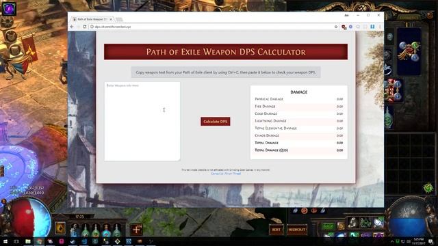 How to use the Citizen of Wraeclast PoE DPS Tool смотреть онлайн