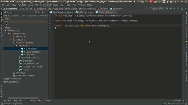 Java. Шаблон проектирование - AbstractFactory (Абстрактная фабрика) смотреть онлайн