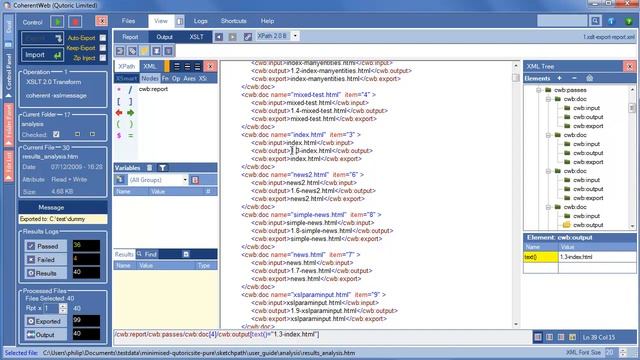 Assessing the output of a batch XSLT Transform смотреть онлайн