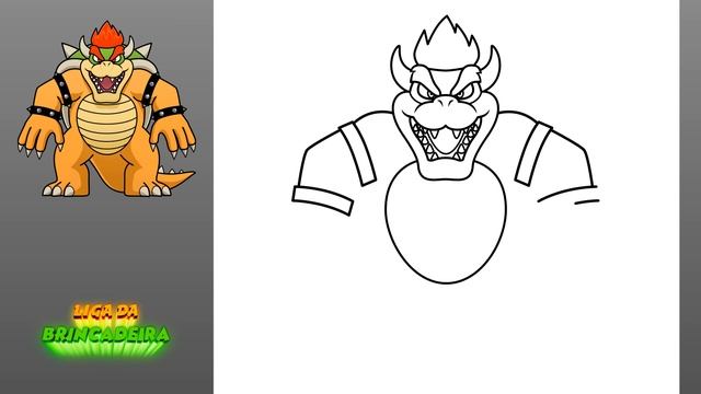 Como DESENHAR O BOWSER Do FILME - Como DIBUJAR A BOWSER De La PELICULA - Super Mario Bros