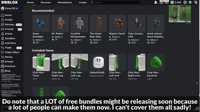 [FREE ITEMS] How to get the BILLY, GREEN CHIP MAN & STYLIZED HUMAN BUNDLES | Roblox смотреть онлайн