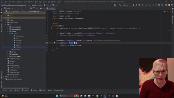 Kotlin Multiplatform Full Stack Web: React, kotlin-emotion, Ktor, Exposed, SQLite