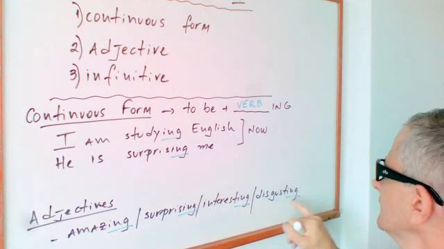 Curso de inglês PRÓ e gratuito - GERUND 1 - CONTINUOUS FORM AND ADJECTIVES смотреть онлайн