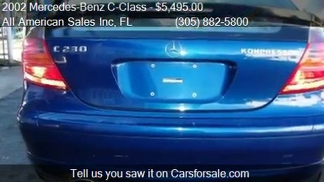 2002 Mercedes-Benz C-Class C230 Coupe for sale in Miami, FL смотреть онлайн