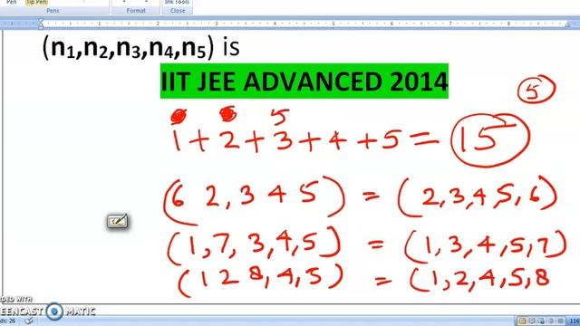 Let n1 n2 n3 n4 n5 be positive integers n1+n2+n3+n4+n5=20 distinct arrangements (n1,n2,n3,n4,n5) смотреть онлайн