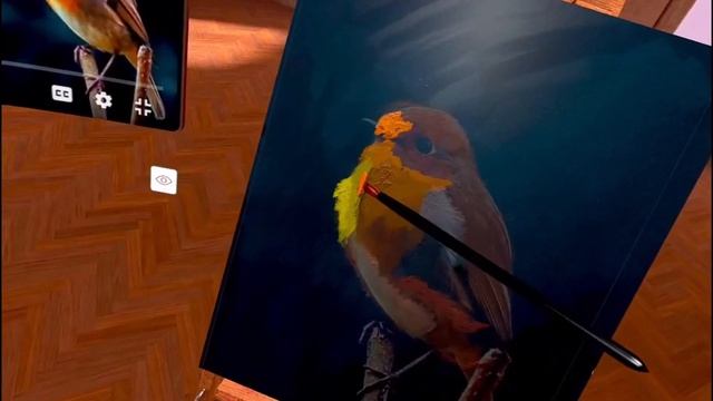 Как нарисовать птицу маслом? Пишем маслом в виртуальной реальности | VERMILLION VR смотреть онлайн