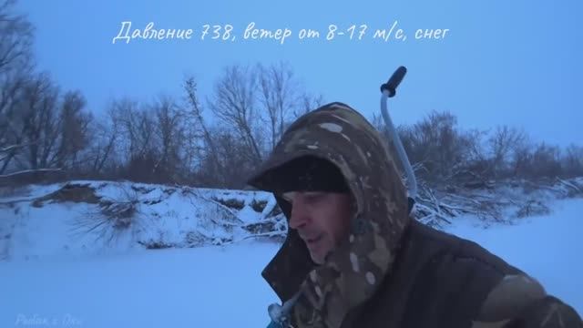 Зимняя Рыбалка на ОКЕ! Клюет! Такая обстановка на реке. смотреть онлайн