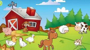50 мин Голоса животных и птиц | Развивающая игра мультик про звуки животных на ферме для малышей