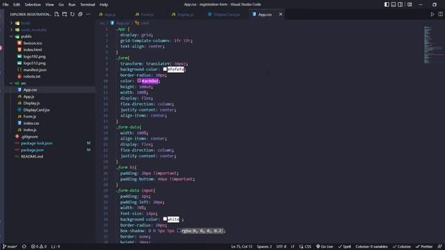 Registration Form with data display in same page | Web Development Internship смотреть онлайн