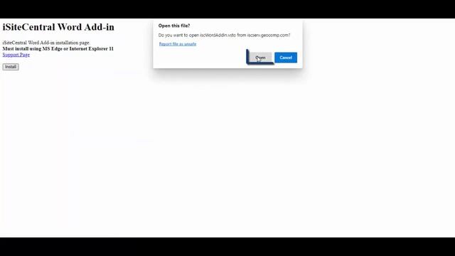iSiteCentral React Installing the MS Word Add-in смотреть онлайн