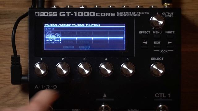 BOSS GT-1000 CORE Expression Pedal Setup! | Tutorial