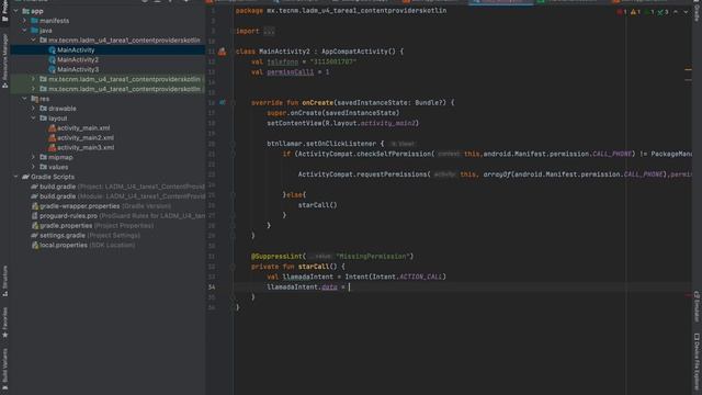 U4. Tarea 1. Content Providers Kotlin смотреть онлайн