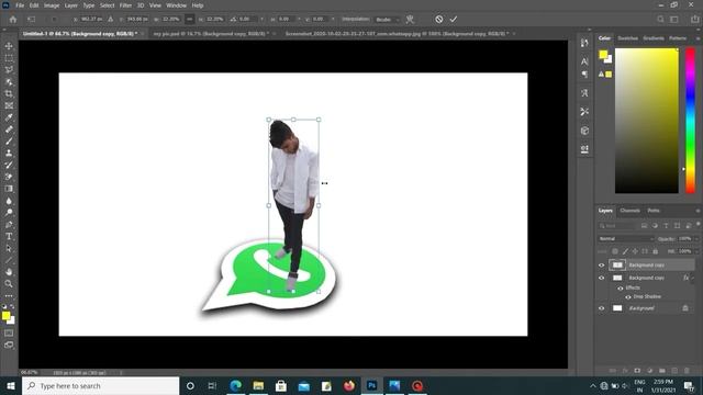 make WhatsApp profile pic in Photoshop. | WhatsApp profile pic . Photoshop Red helper смотреть онлайн