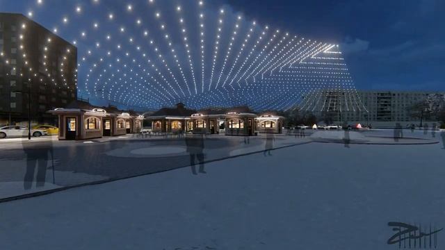 Площадь Нефтяников в г. Чернушка смотреть онлайн