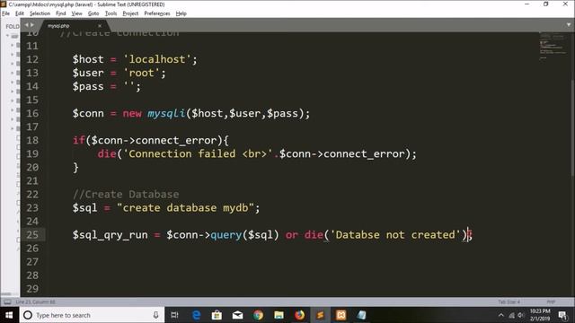 Mysqli Create Database (Object-Oriented) Part-02 | How To Create Database | Mysqli Object Oriented смотреть онлайн
