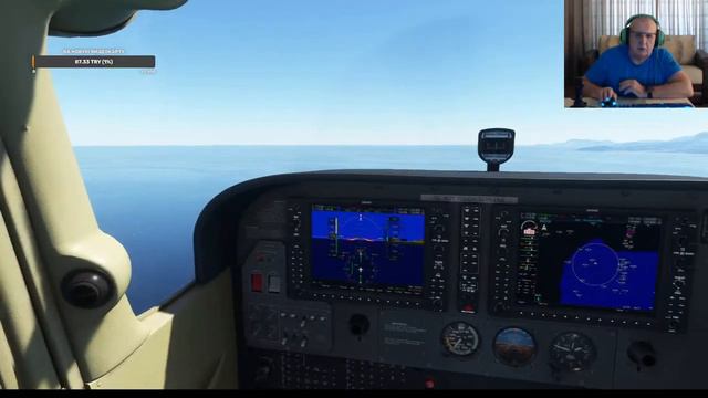 MSFS2020. Cessna 172 Garmin 1000. Полет и заход на посадку с помощью автопилота. смотреть онлайн