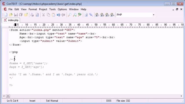 PHP Tutorial - $_GET смотреть онлайн