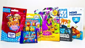 Сюрпризы в Пакетиках Щенок в Моем Кармане Катя и Мим Мим Ледниковый Период Минифигурки Симпсоны