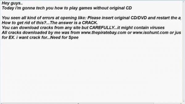Please insert original cd dvd FIX for games YouTube