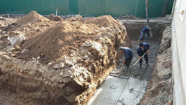 Стройка 4 день заливка подушки смотреть онлайн