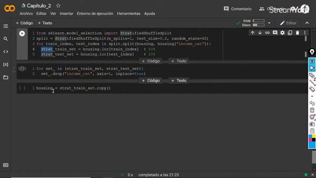 Hands-on Machine Learning with Scikit-Learn, Keras & TensorFlow (Capítulo 2) смотреть онлайн