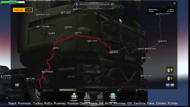 ETS 2. Traktoreita Sodankylästä Soviettiin Venäjälle 6 120 km osa 2 смотреть онлайн