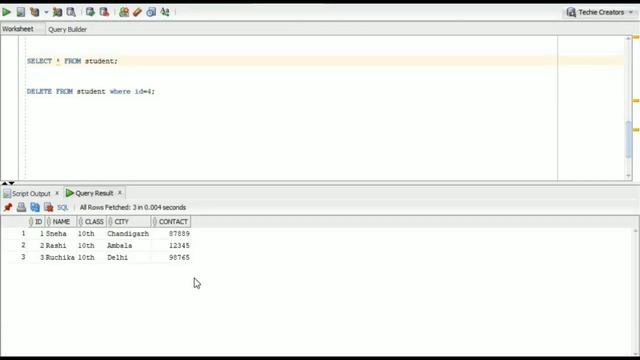 Delete, Truncate And Drop Commands In SQL | Oracle SQL Tutorial for beginners | Techie Creators смотреть онлайн
