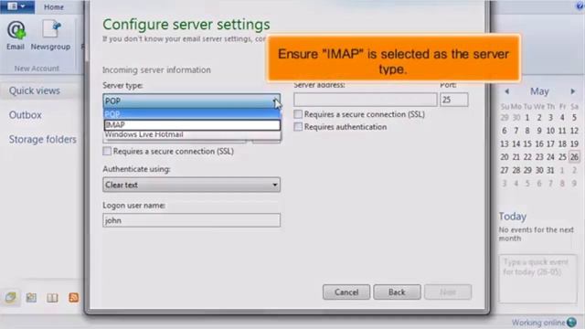 5) Configuring an IMAP email account in Windows Live Mail Video Tutorial by Gecko Websites смотреть онлайн