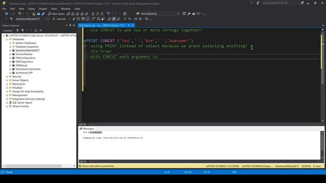 SQL CONCAT Function Tutorial And Examples For Beginners смотреть онлайн